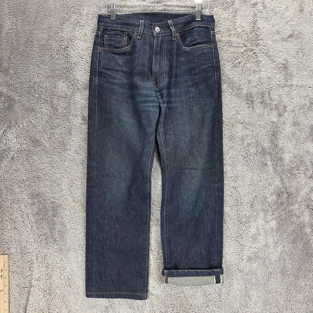 Levis Jeans Mens Blue Selvedge LVC Zip Fly Dark Wash Honeycomb Fits 28x26